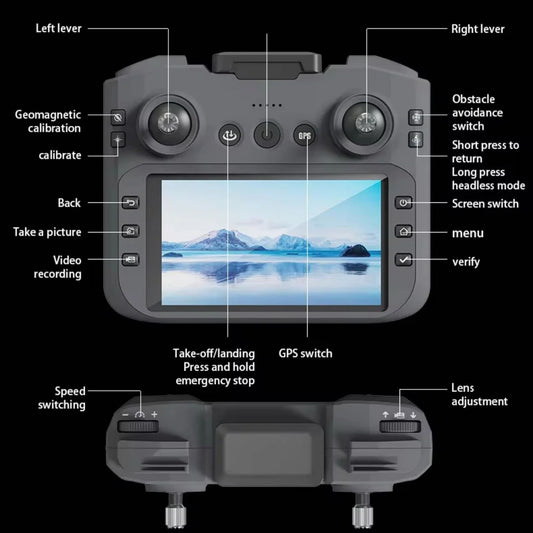 S28 GPS 4K Camera 10km Range Drone with 9-Inch Display Remote