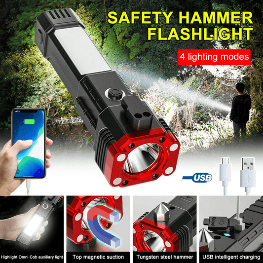 Torch - Hammer Torch LED Flashlight with powerbank
